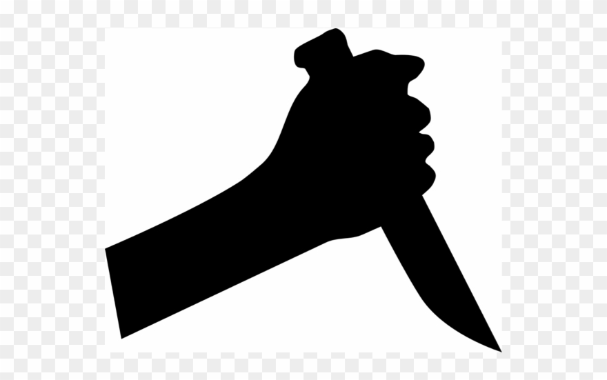 Screen On Flowvella Presentation - Hand With Knife Silhouette Png Clipart