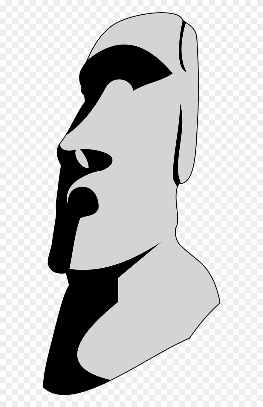 Island, Moai, Easter Island, The Statue - Rapa Nui Moai Png Clipart