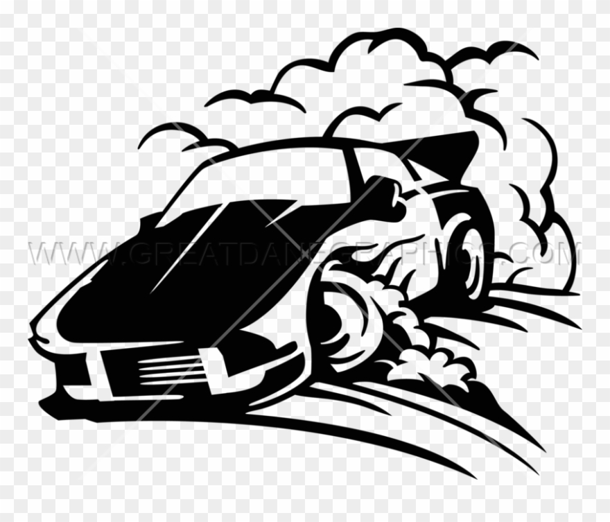 Drift Smoke Clipart Clipground Bike Clip Art Black - Drift Png Transparent Png