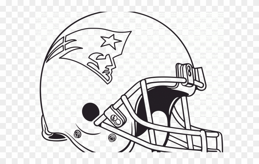 New England Patriots Clipart Patriats - Patriots Football Helmets Coloring Pages - Png Download