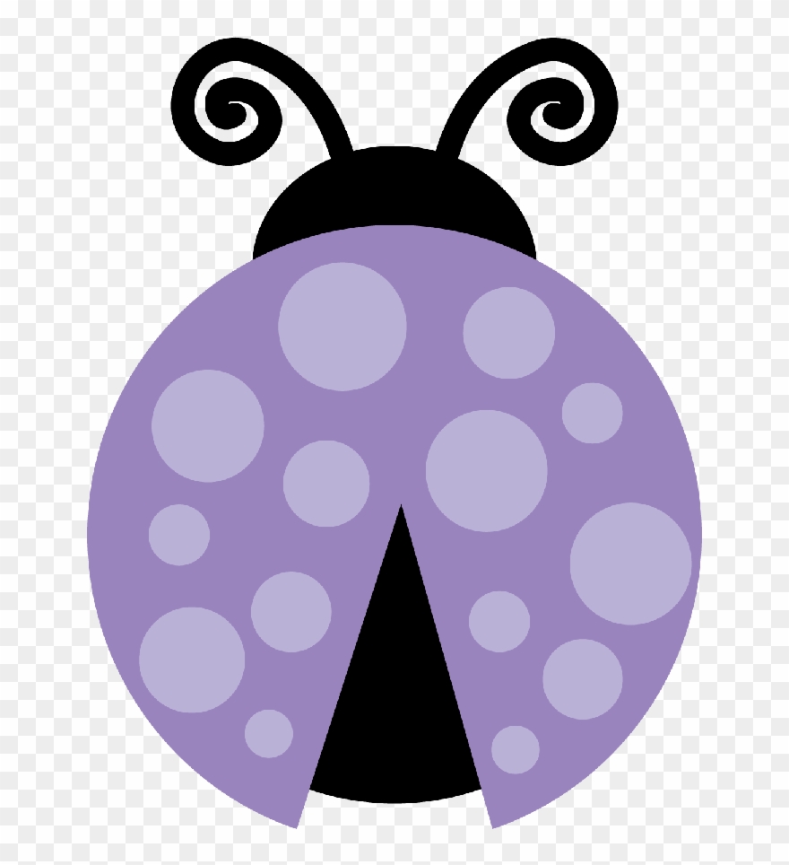Purple Clipart Ladybug - Dibujo De Una Catarina - Png Download