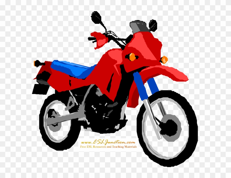 Dirt Bike Motocross - Flash Card Of Motorbike Clipart