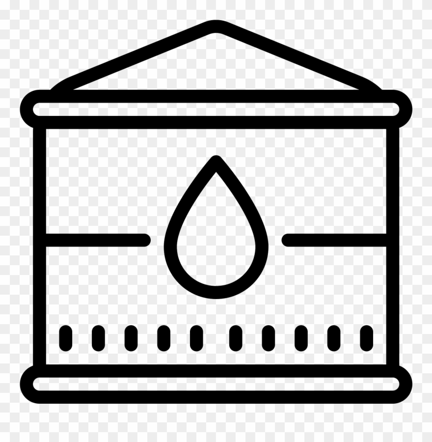 Oil Storage Tank Icon Clipart