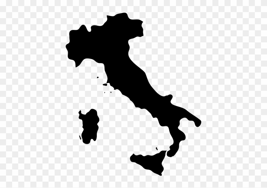 Simple Italy Map Clipart