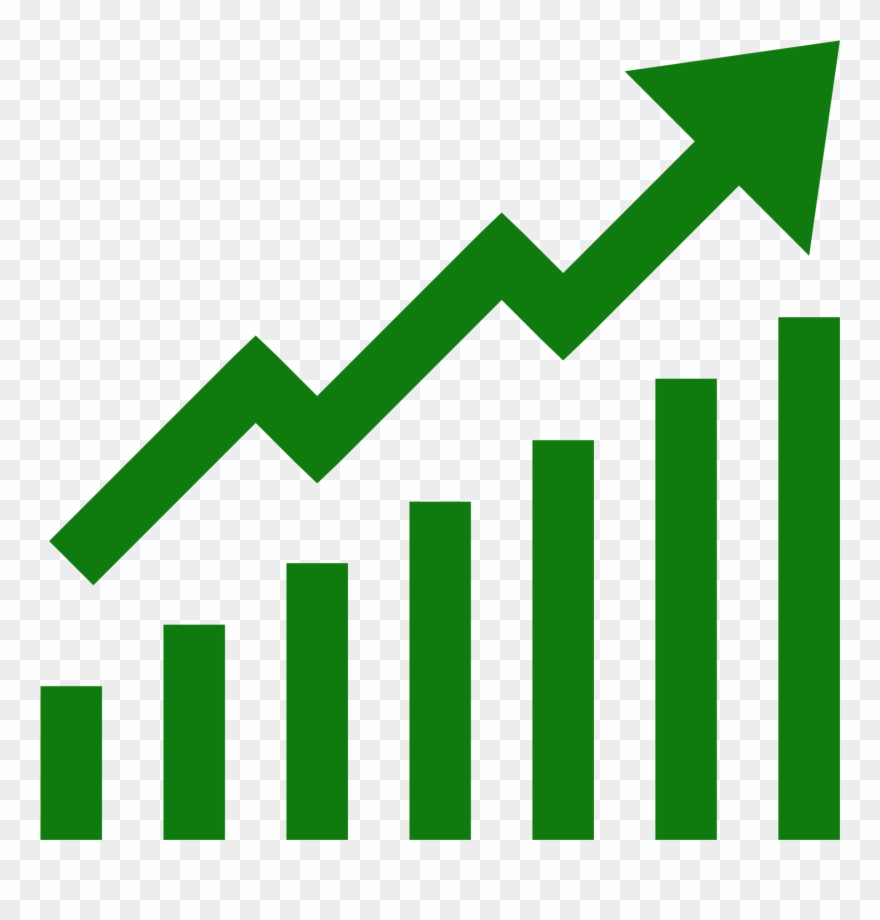 Increase Sales Icon Png Download - Growth Icon Red Clipart