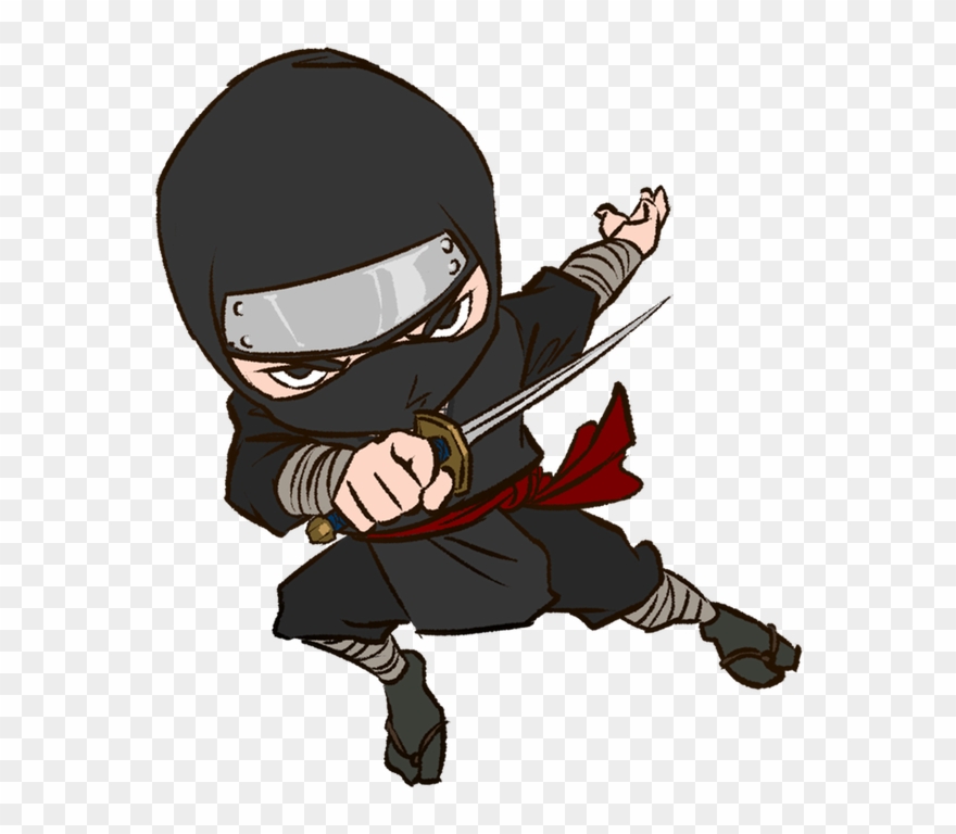 Shurikens Fly By Inches From Your Face While He Slices - Ninja Png Clipart