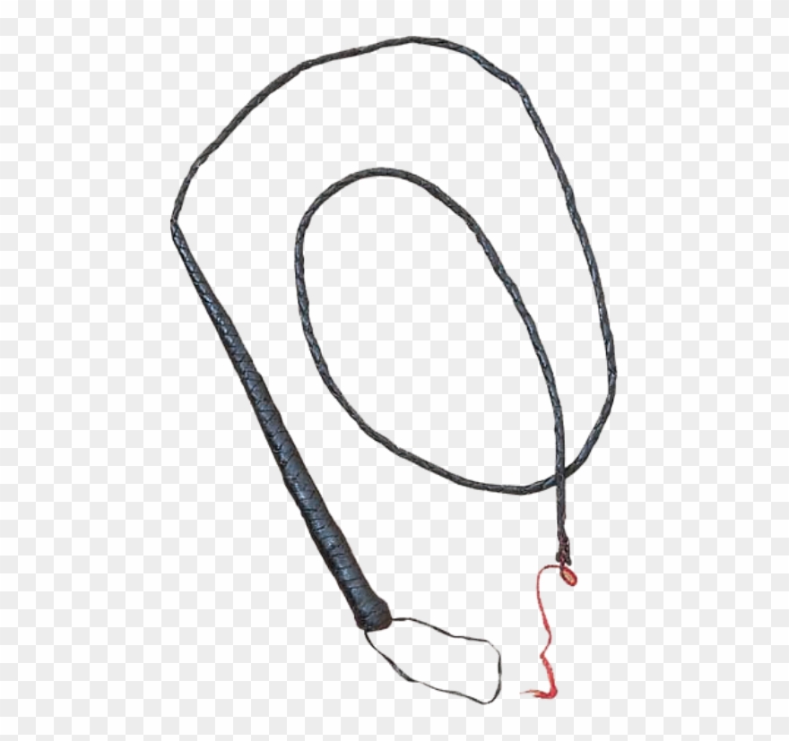 Leather Bullwhip - Medieval Whip Clipart