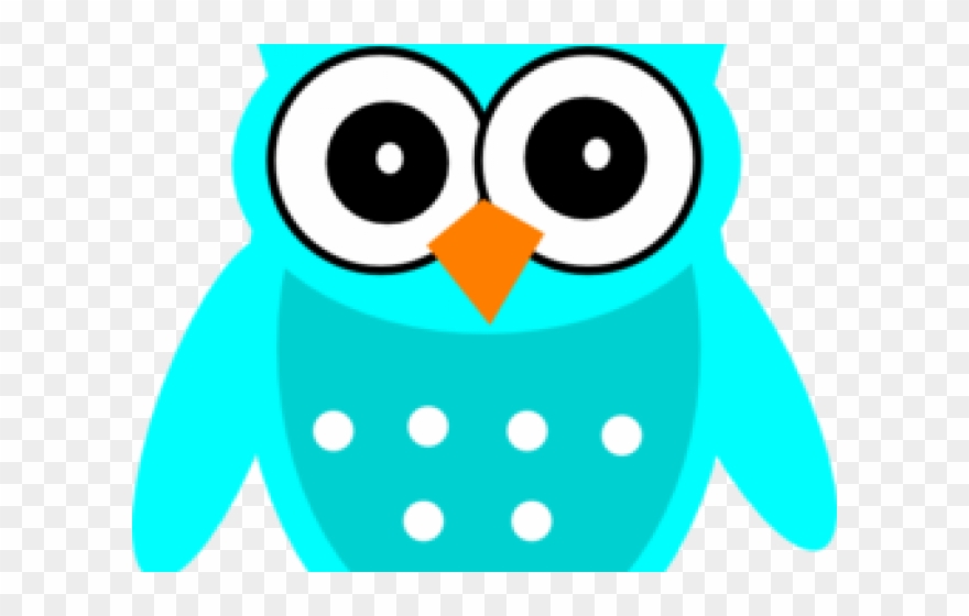 Turquoise Clipart Turquoise Owl - Orange Owl Clipart - Png Download