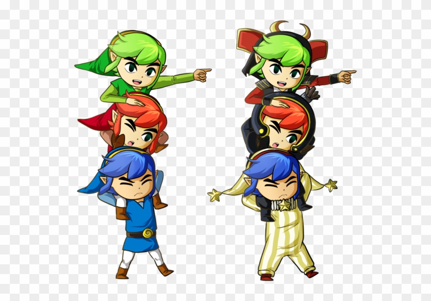 Heroes Digital Fantasy Travel - Triforce Heroes Fan Art Clipart
