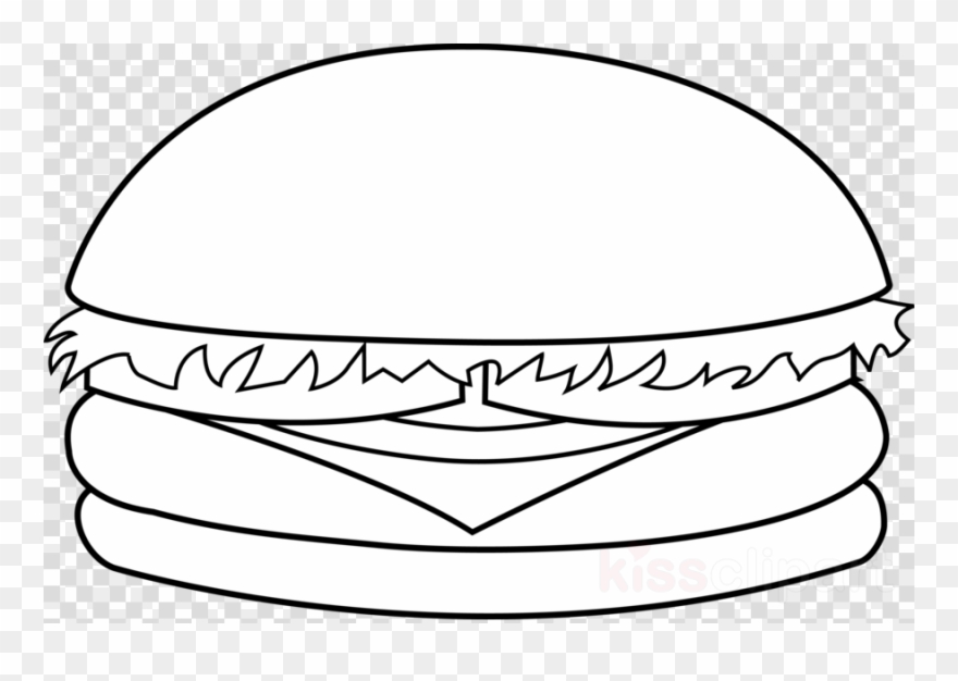 Cheeseburger Black And White Clipart Cheeseburger Hamburger - Easy Drawings Of A Football Player - Png Download