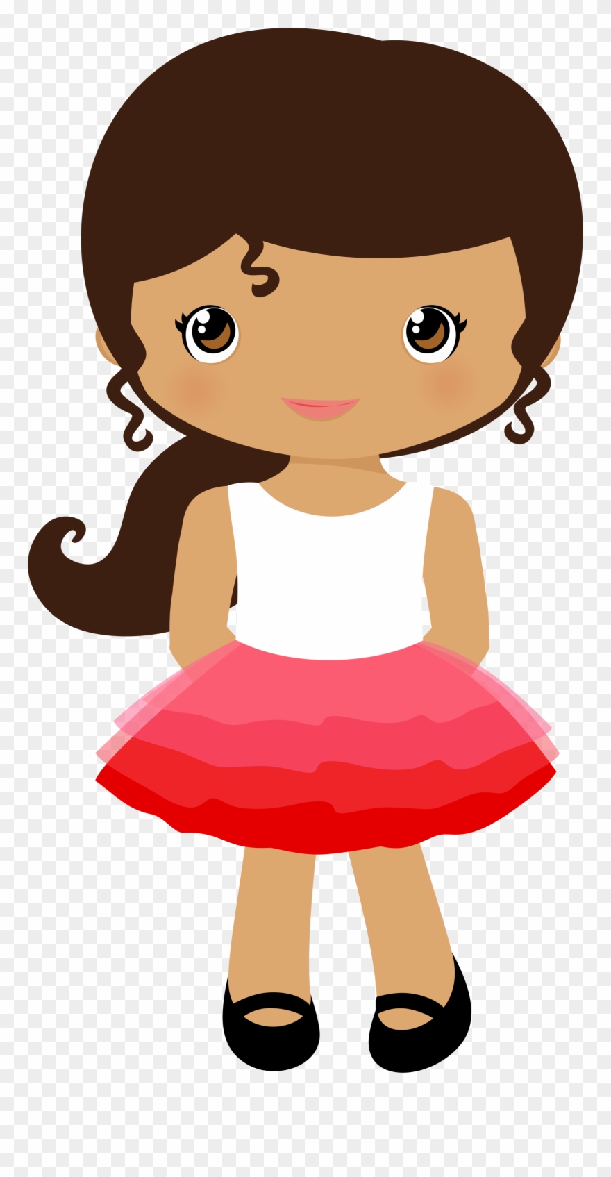 Chick Clipart Folk Art - Niña Clipart - Png Download