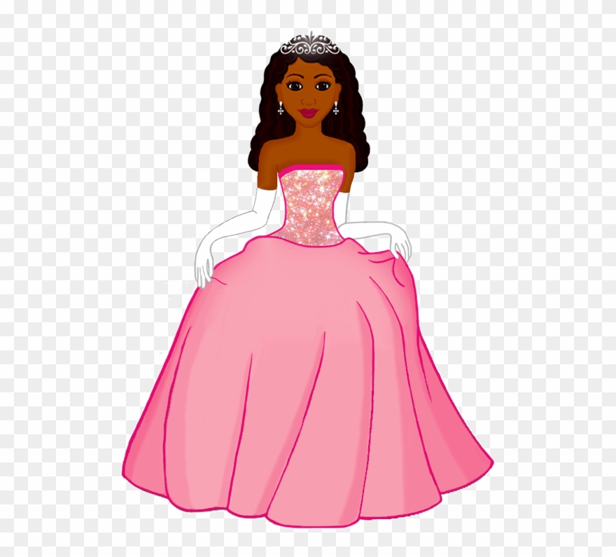 Cute Cartoon Images Of Pretty African American Princes Clipart
