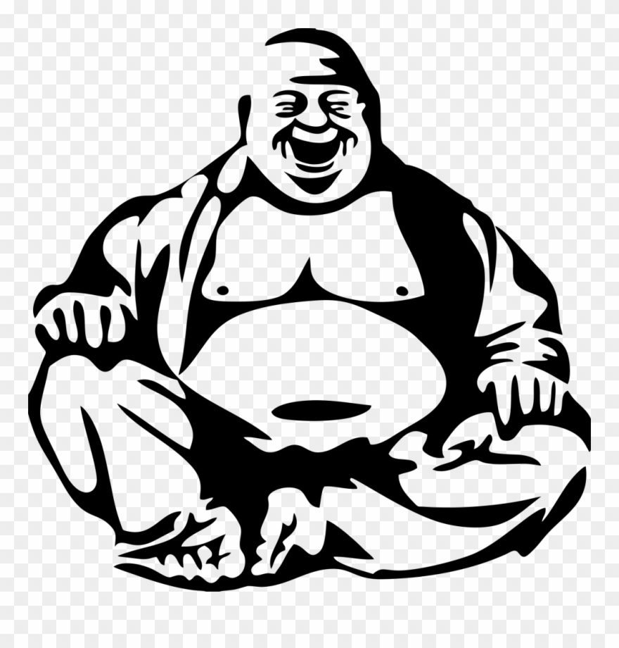 Medium Image - Laughing Buddha Logo Clipart