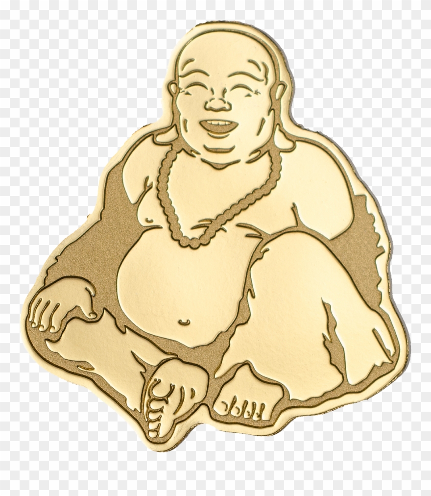 Golden Laughing Buddha - Lachender Buddha Clipart