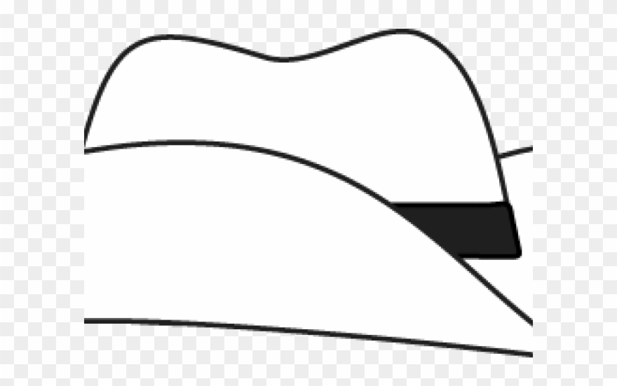 Hat Clipart Black And White - Cowboy - Png Download