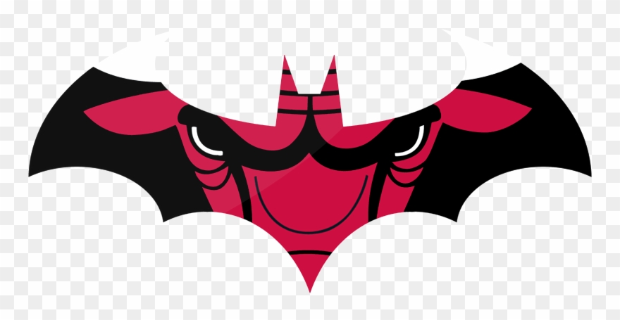 Chicago Bulls - Chicago Bulls Batman Logo Clipart
