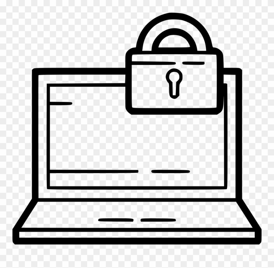 Laptop Svg Line Drawing Svg Transparent Stock - Scalable Vector Graphics Clipart