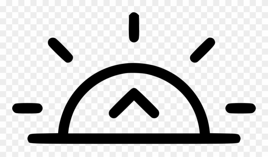 Sun Rise Morning Dawn Comments - Exposure Icon Clipart