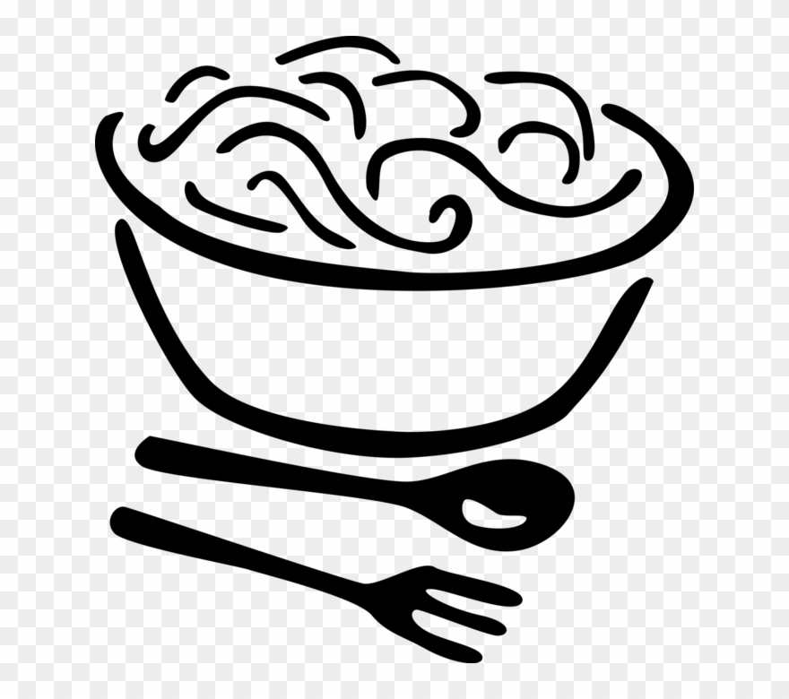 Flour Clipart Egg - Macarrão Preto E Branco Png Transparent Png