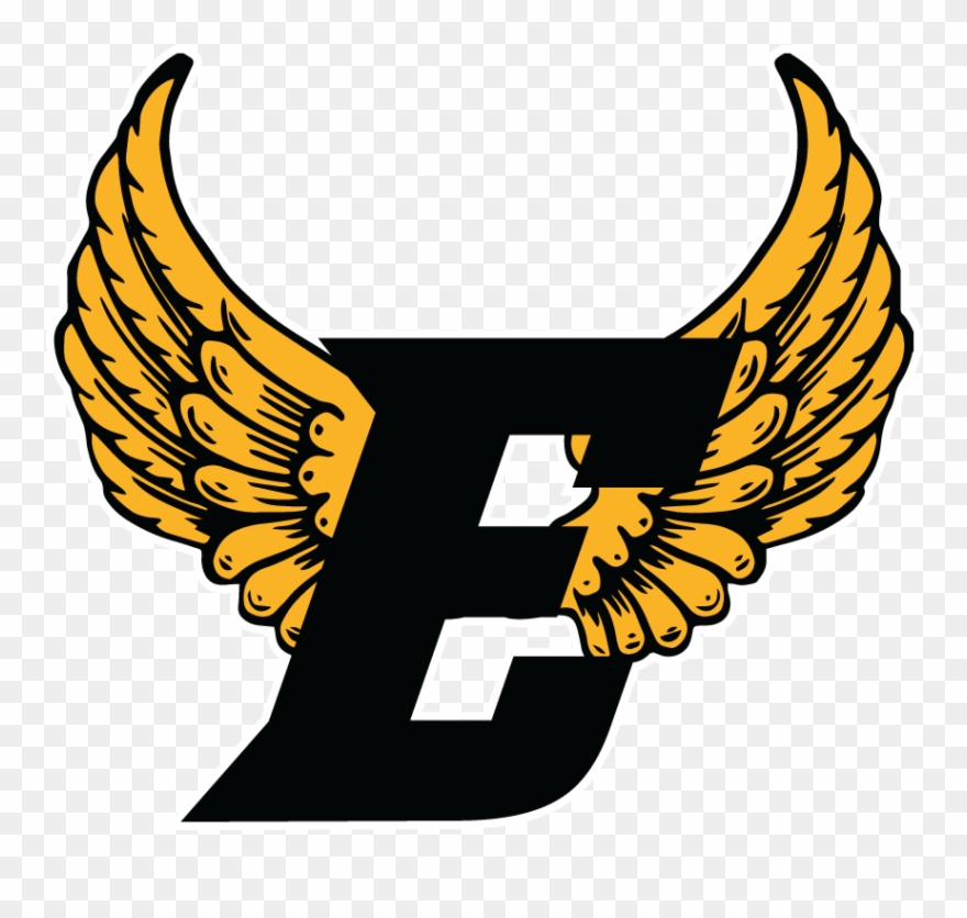 2019 Lady Lions Track & Field Apparel - Transparent Angel Wings Blue Clipart