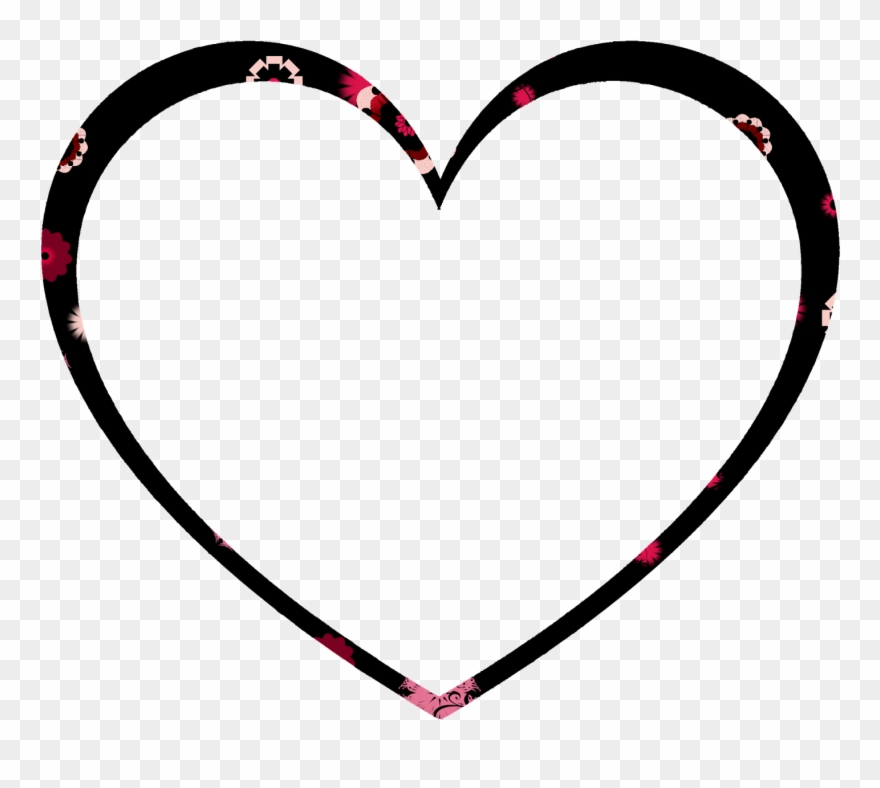 The Shape Is An Open Heart Brush I Designed - Heart Clipart