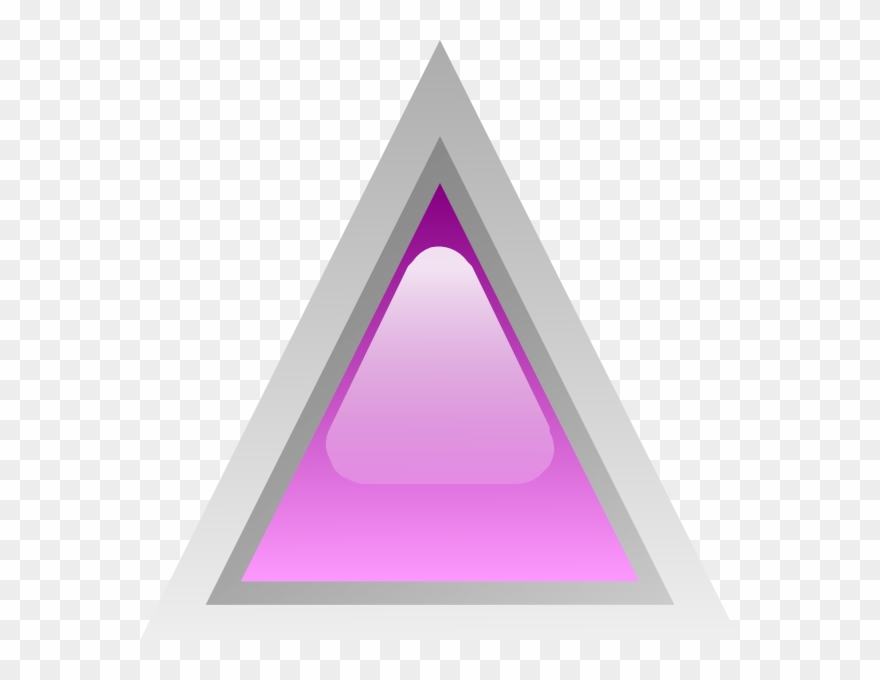 Free Vector Led Triangular 1 Clip Art - สามเหลี่ยม สี ม่วง - Png Download