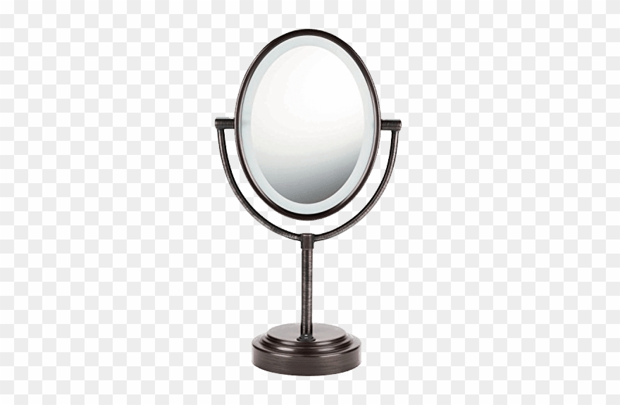 Best Makeup Mirror Transparent Background - Led Makeup Oval Mirror Clipart
