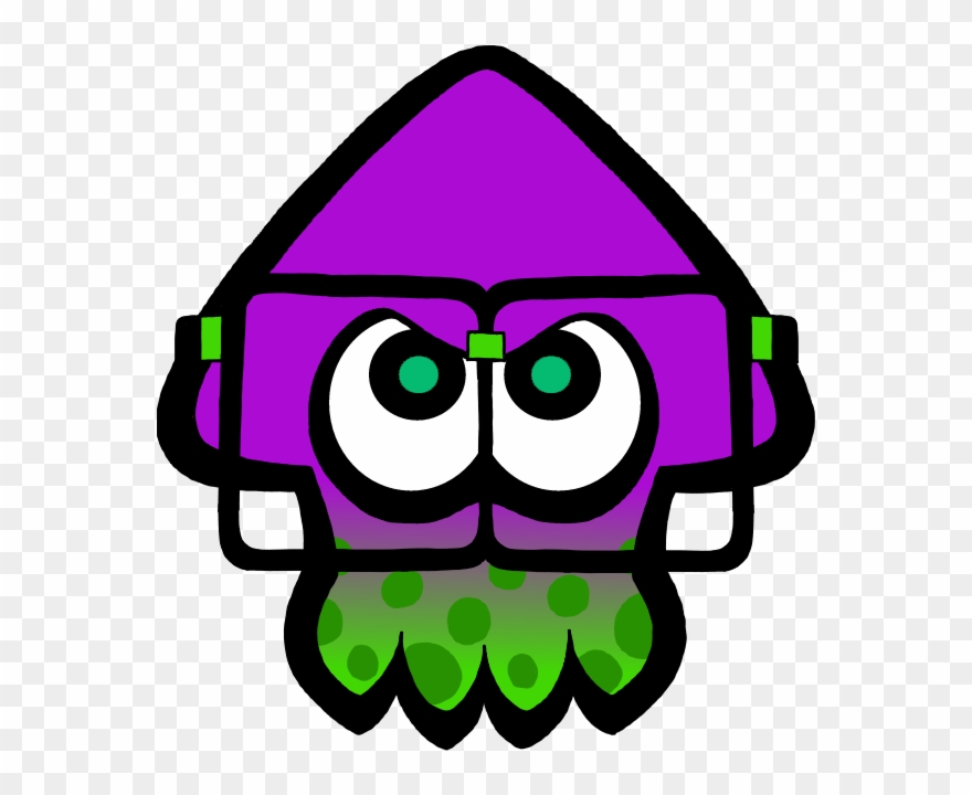 Details - Purple Splatoon Squid Clipart