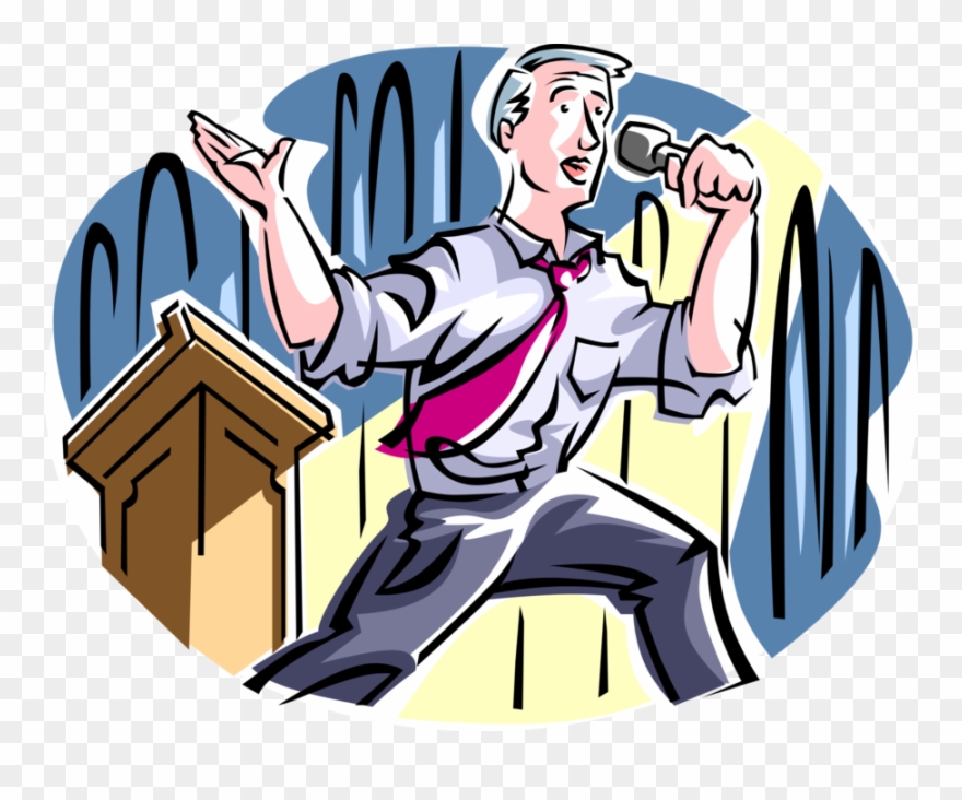 Vector Illustration Of Businessman Sales And Marketing - Election Campaign Clip Art - Png Download