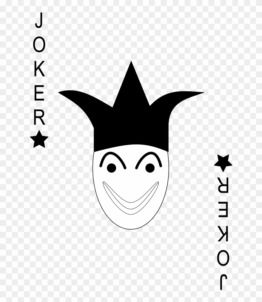 File Cards Black Svg - Joker Transparent Card Png Clipart