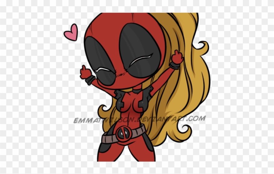 Chibi Deadpool Drawings Clipart