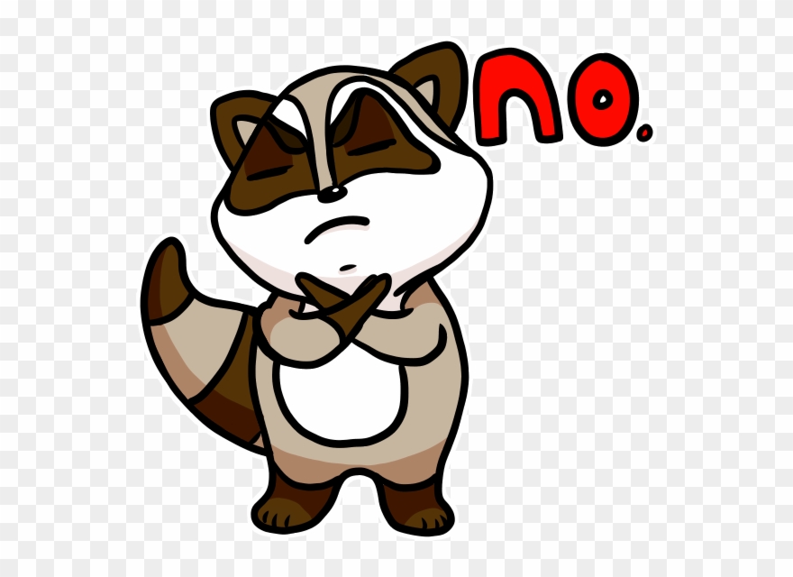 Bandit The Raccoon Messages Sticker-0 - Cartoon Clipart