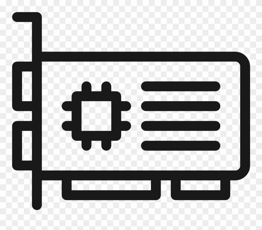 317mm Dual-slot Gpu Support Clipart