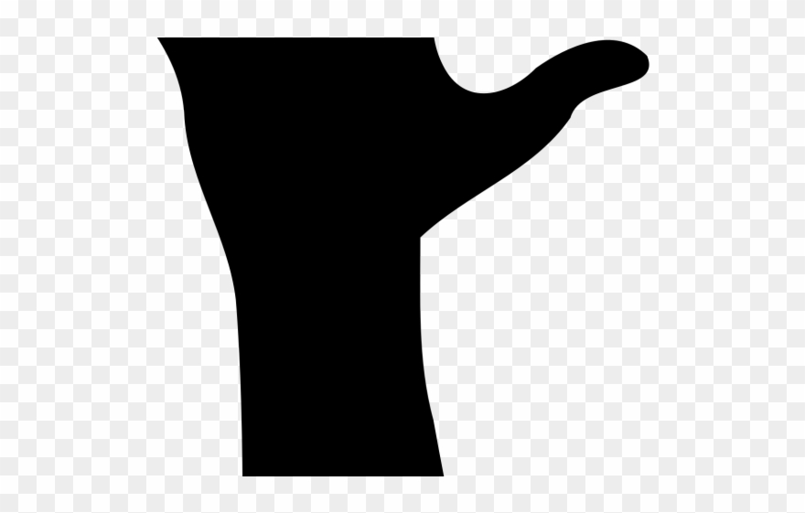 Hand Clipart Silhouette - Png Download