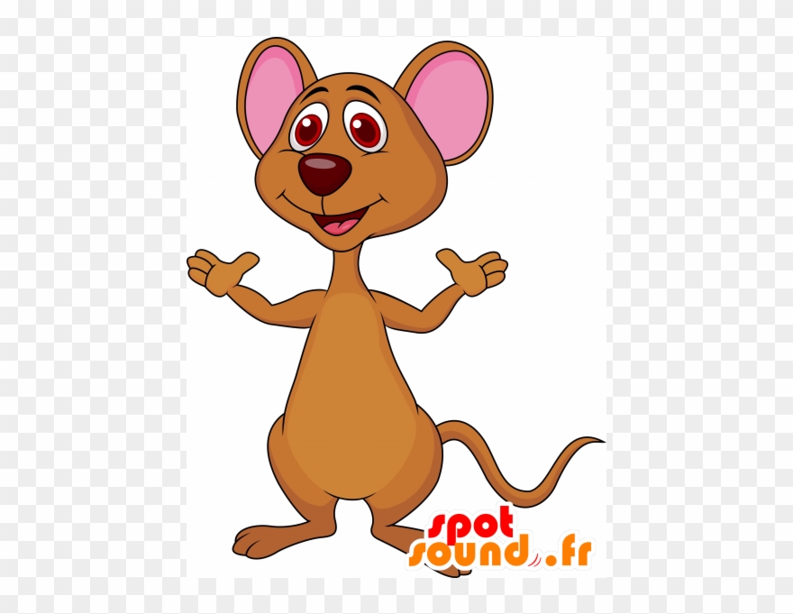 Rat Mascot, Mouse Brown And Pink - Mouse Holding Cheese Clipart