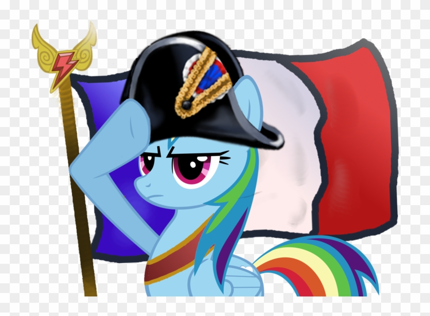 French Clipart Napoleon - Rainbow Dash Salute - Png Download