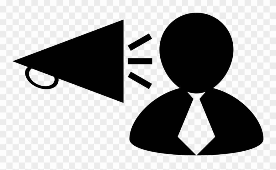 Man Listening The Sound Of A Speaker Comments - Silhouette Education Vector Png Clipart