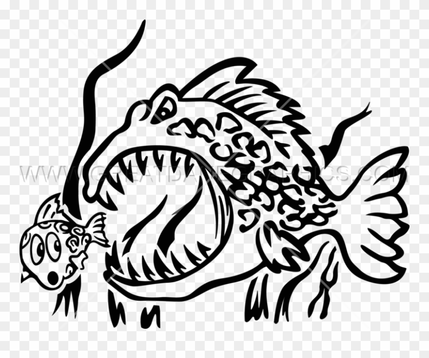 Big Fish Little Fish Clipart