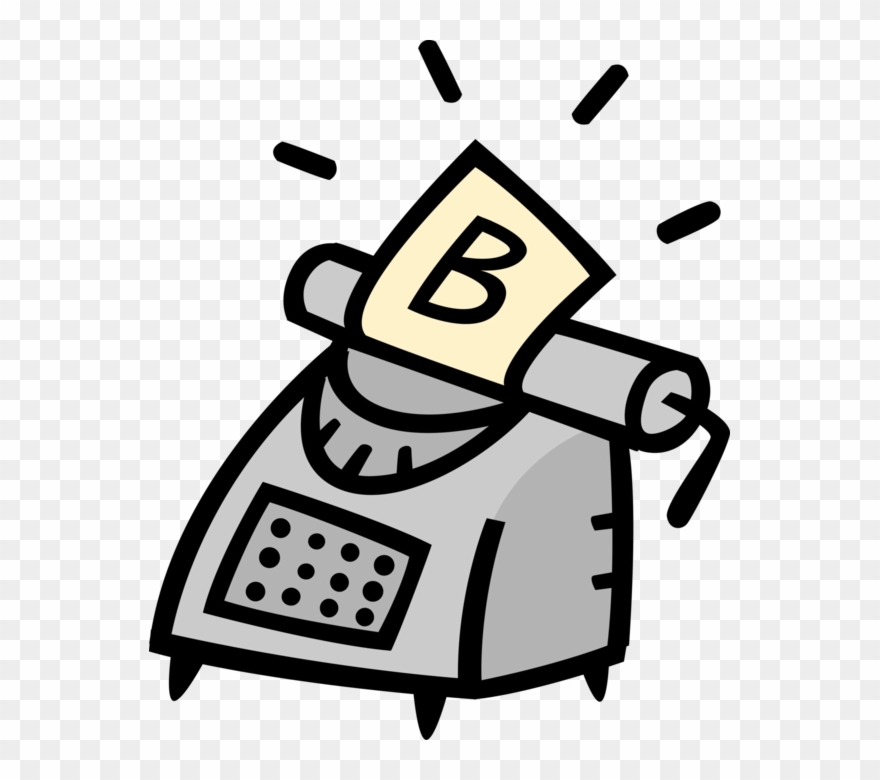 Typewriter Machine For Writing Png Transparent - Machine Clipart