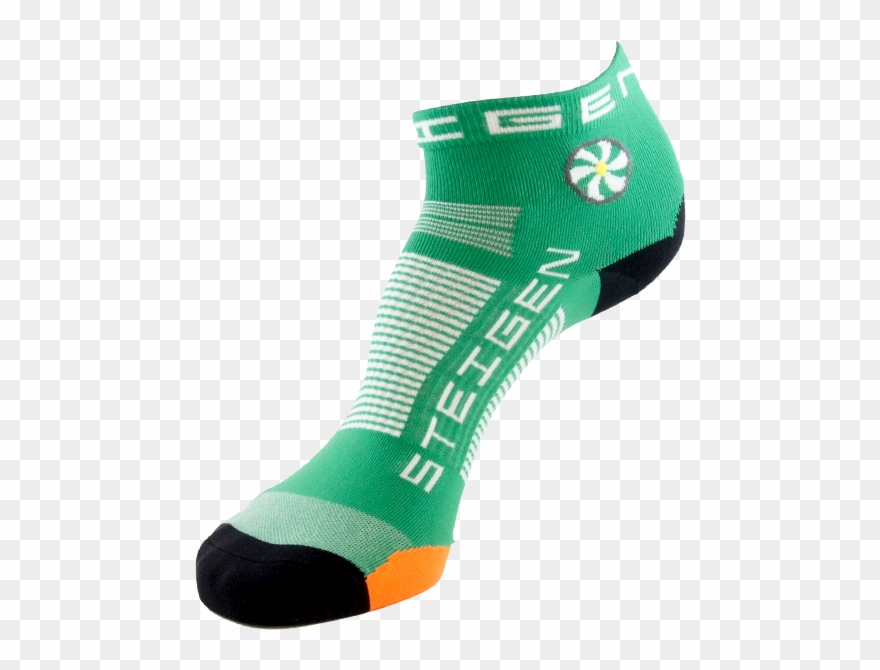 Irish Running Socks Length Steigen Irishgreenquarterlength - Sock Clipart