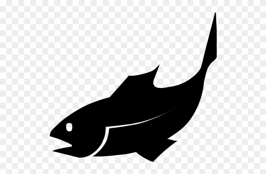 Cliparthot Banner Transparent Stock - Fish Swim Clipart Silhouette - Png Download