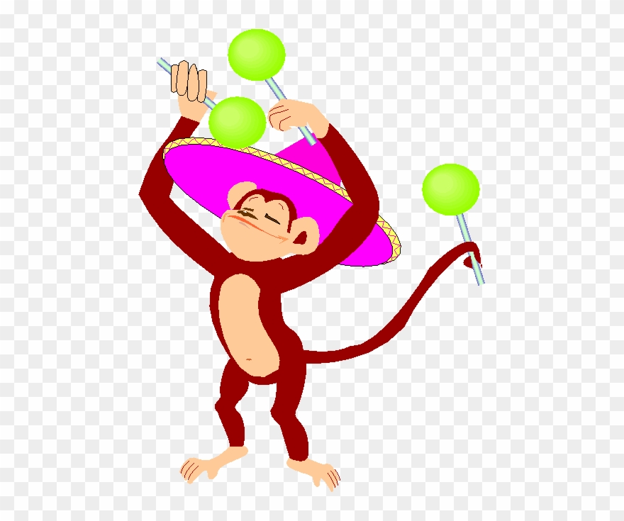 Macaco Tocando Maracas Clipart