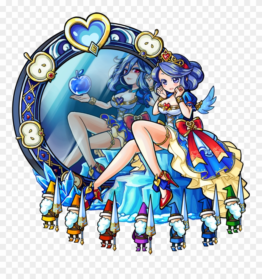 Gear-snow White, Ice Mirror Render - Cartoon Clipart