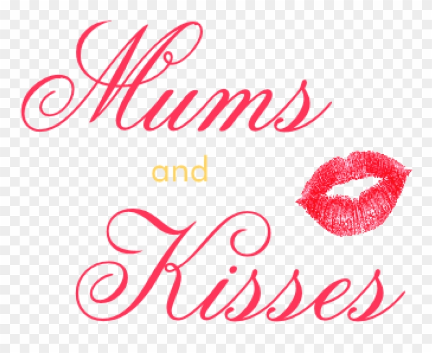Cropped Cropped Mums And Kisses Logo Alternate Pink - Trading Phrases Mom's Kitchen Wall Decal Clipart