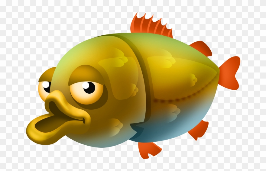 Gold Lure - Fish Clipart