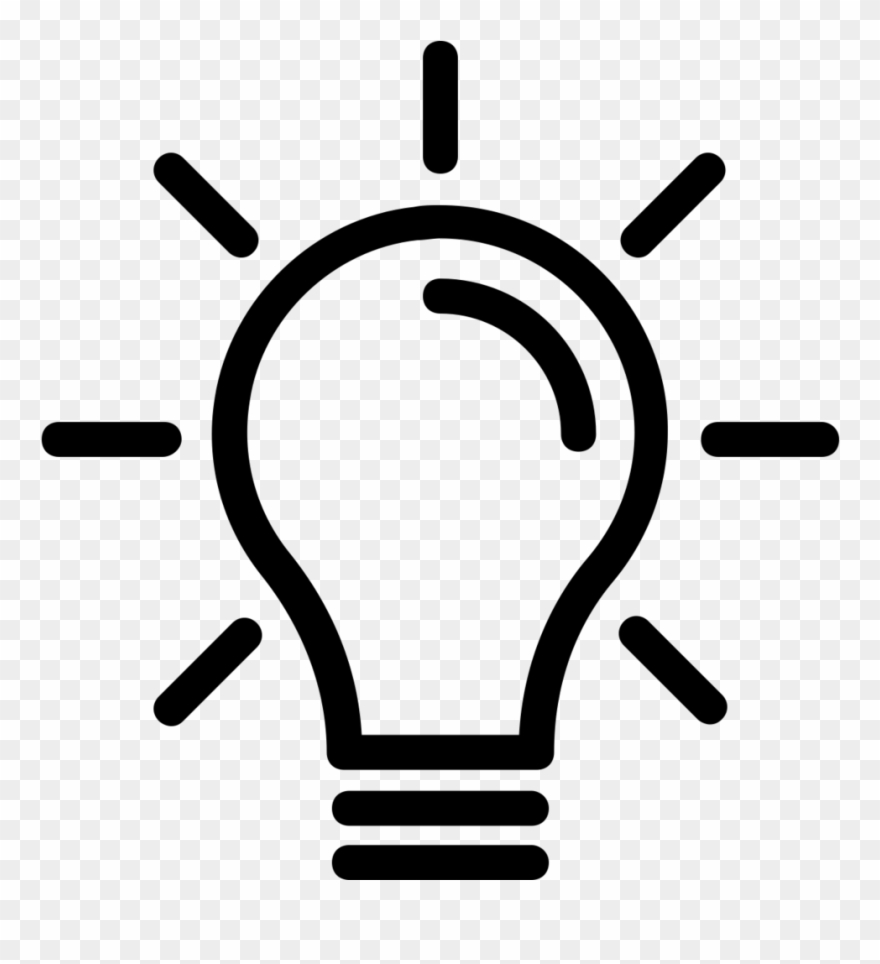 Innovation - Simbolo De Idea Blanco Y Negro Clipart