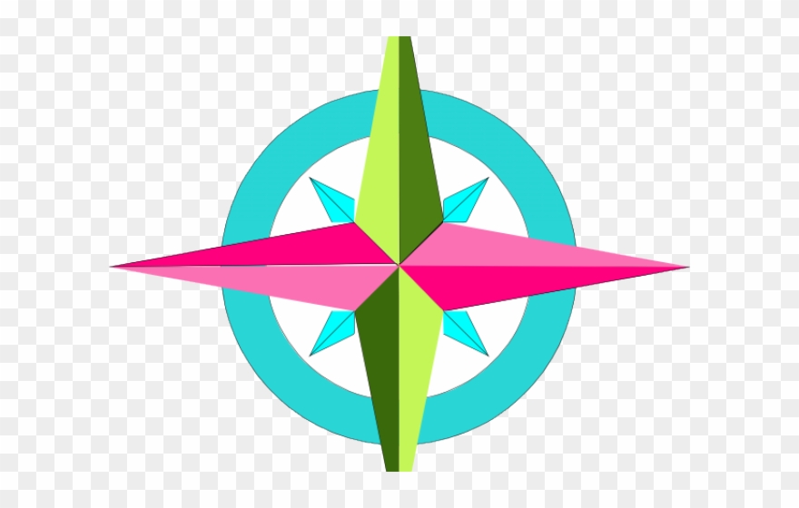 Compass Clipart Colorful - Compass - Png Download