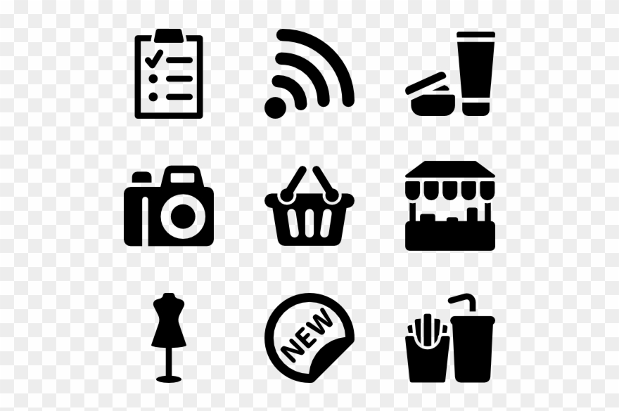 Shopping Mall - Festival Icon Clipart