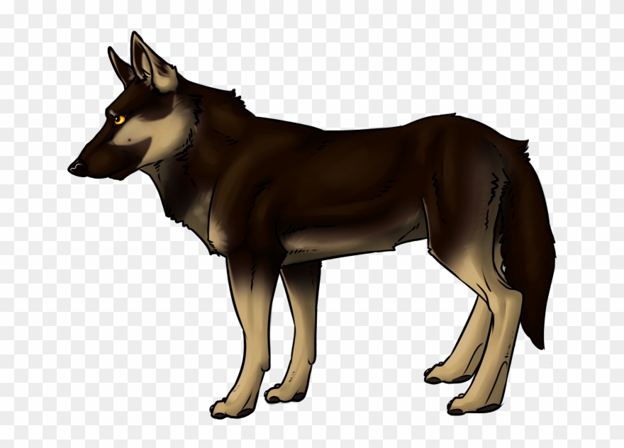 Manga German Shepherd - German Shepherd Art Png Clipart
