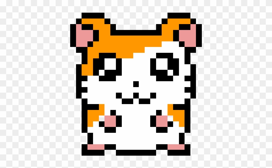 Pixel Hamster - Pixel Art Hamster Clipart